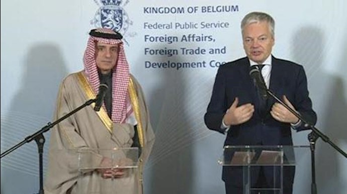 وزرای خارجه بلژیک و سعودی