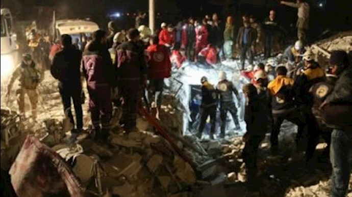 کشتار غیرنظامیان توسط بمباران هوایی اسد