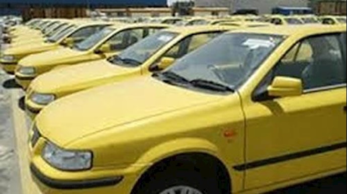 تجمع رانندگان تاکسی قزوین