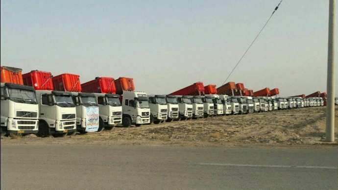 اعتصاب کامیونداران - شیراز