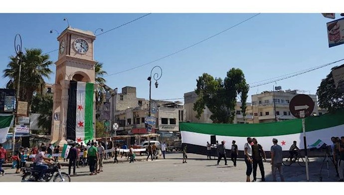 تظاهرات ضدحکومتی در شمال سوریه