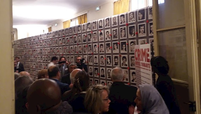 قرائت بیانیه ۲۳۲۰ زندانی زیر حکم اعدام در کنفرانس لغو حکم اعدام در پاریس