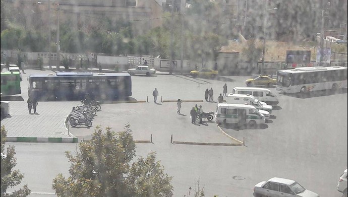 استقرار نیروهای امنیتی در مرکز شیراز