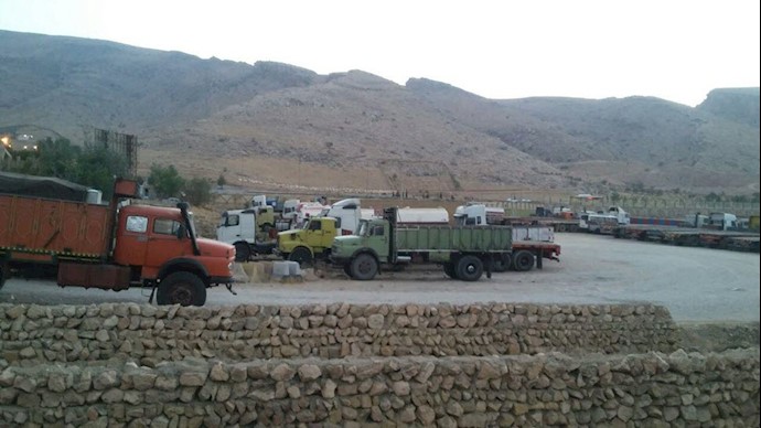 شیراز - اعتصاب رانندگان کامیون - ۱۹مهر۹۷
