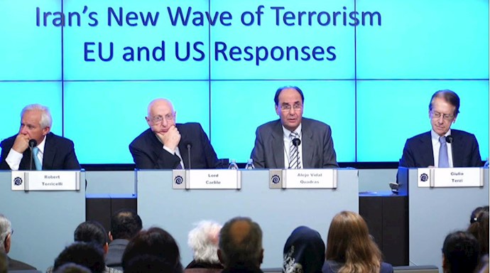 کنفرانس مطبوعاتی بروکسل، موج جدید‌ تروریسم رژیم ایران