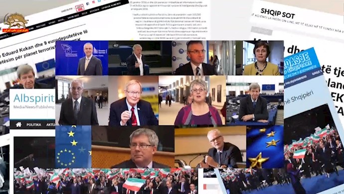 انعکاس بیانیه ده نماینده پارلمان اروپا در رسانه های آلبانی