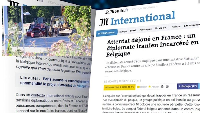 زندانی شدن دیپلمات تروریست رژیم ایران در بلژیک به اتهام سوء قصد علیه مجاهدین