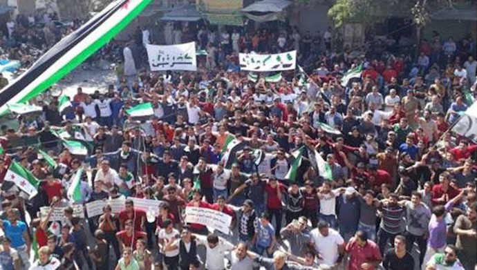 تظاهرات مردم سوریه در شمال این کشور