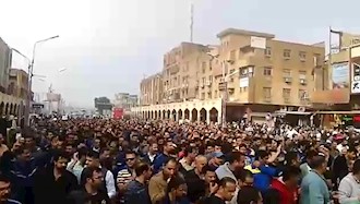 اعتراضات کارگران غیور گروه ملی فولاد اهواز