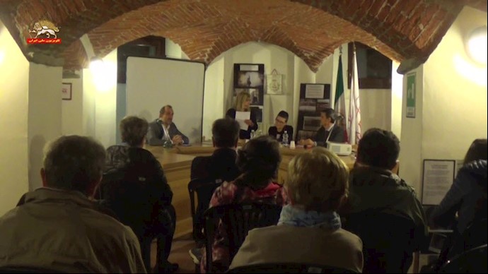 کنفرانس در حمایت از مقاومت و قیام مردم ایران در شهرداری شهر پورته در ایتالیا