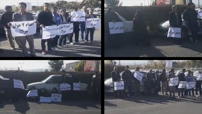 نه به اعدام جوانان - تجمع در زنجان