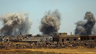 بمباران مواضع اسد توسط جنگنده های آمریکایی