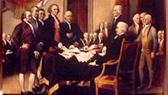 امضاء پیمان استقلال آمریکا