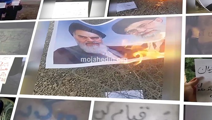 دیوار نویسی و تخریب نمادهای ولایت فقیه توسط کانونهای شورشی در شهرهای ایران