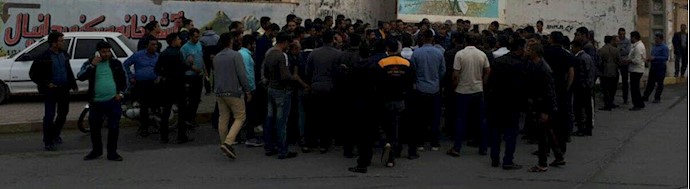 بیست و هفتمین روز اعتصاب و اعتراض کارگران نیشکر هفت‌تپه در شهر شوش