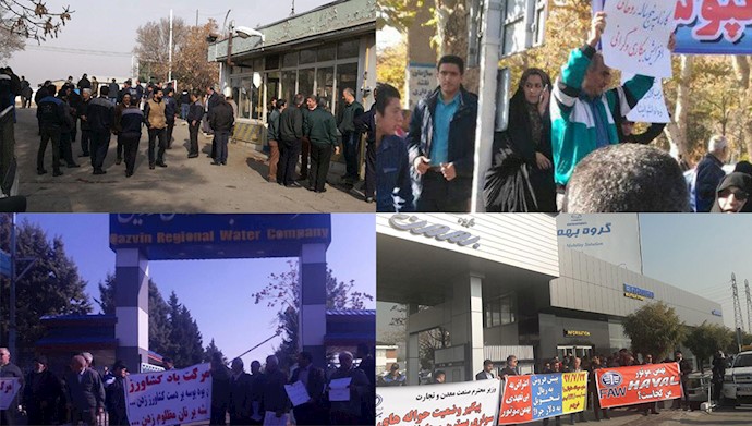 اعتراض و اعتصاب در شهرهای تبریز، قزوین، کرج و شاهرود