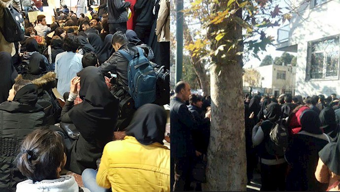 تجمع و تحصن در شهرهای تهران، قزوین و آبادان