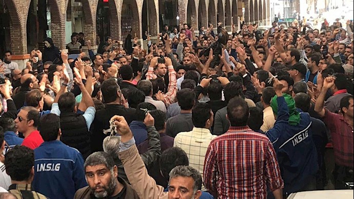 اهواز.تظاهرات کارگران فولاد ۱۸آذر 