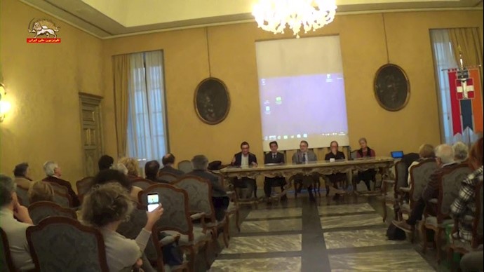کنفرانس در ایتالیا - حمایت از قیام مردم ایران
