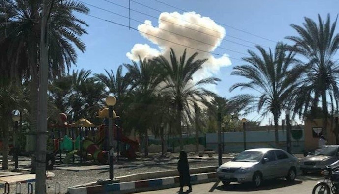 انفجار مقابل ستاد نیروی سرکوبگر انتظامی چابهار