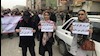 تظاهرات کارگران فولاد اهواز به همراه خانوادههایشان