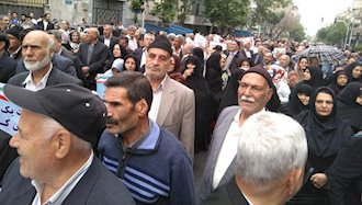 صحنه ای از تظاهرات ضد حکومتی  در ایران