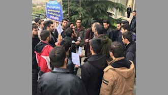 تجمع اعتراضی دانشجویان دانشگاه صنعتی سهند تبریزبه‌مناسبت روز دانشجو ۱۸آذر