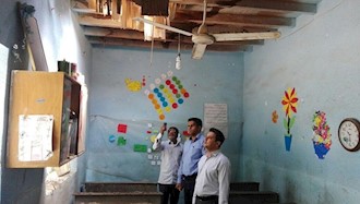 سقف مدرسه ۴۴ساله در میناب فروریخت