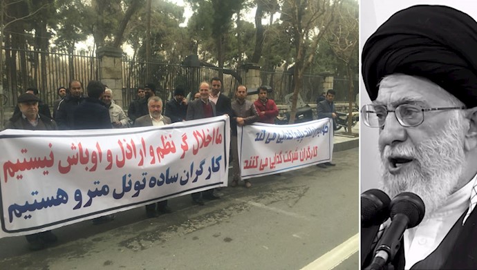 خامنه‌ای و واکنش به موج فزاینده تظاهرات کارگران 