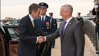 دیدار وزیران دفاع آمریکا و انگلستان