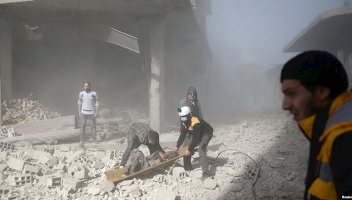 بمباران غوطه شرقی توسط رژیم اسد