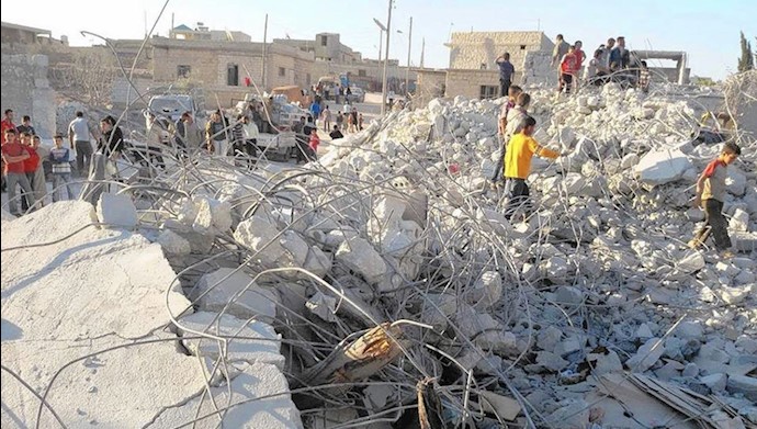 بمباران مردم سوریه