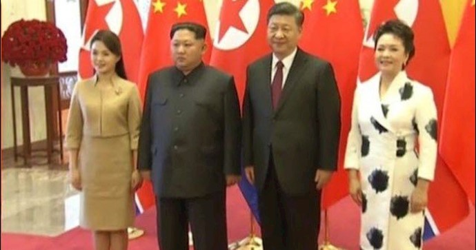 دیدار رهبران چین و کره شمالی