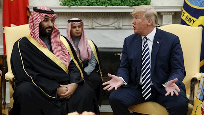 مذاکرات دونالد ترامپ و ولیعهد عربستان سعودی درباره خطر رژیم ایران در یمن