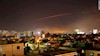 پرواز موشکها بر فراز آسمان سوریه