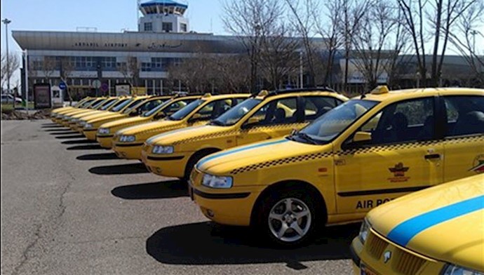 تجمع اعتراضی جمعی از رانندگان آژانس در تهران