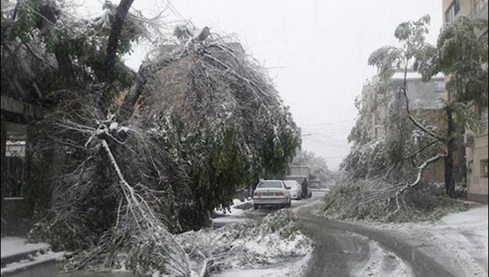 برف و تگرگ و توفان در ایران