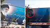 تخریب بنر خامنه ای در تهران