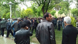 تجمع اعتراضی  کشاورزان در اصفهان  و درگیری با مأموران سرکوبگر