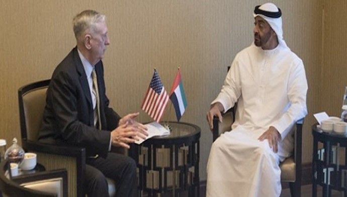 ژنرال جيمز متيس وزير دفاع آمريکا در ديدار با امير قطر