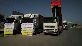 ملایر - سومین روز اعتصاب رانندگان کامیون