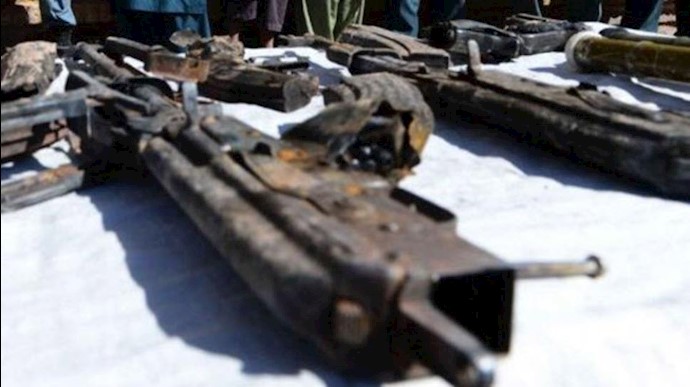 سلاح‌های بدست آمده از شبه نظامیان طالبان در افغانستان