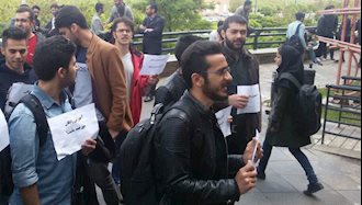 تبریز.تجمع اعتراضی دانشجویان دانشگاه صنعتی سهند.۲۴ اردیبهشت