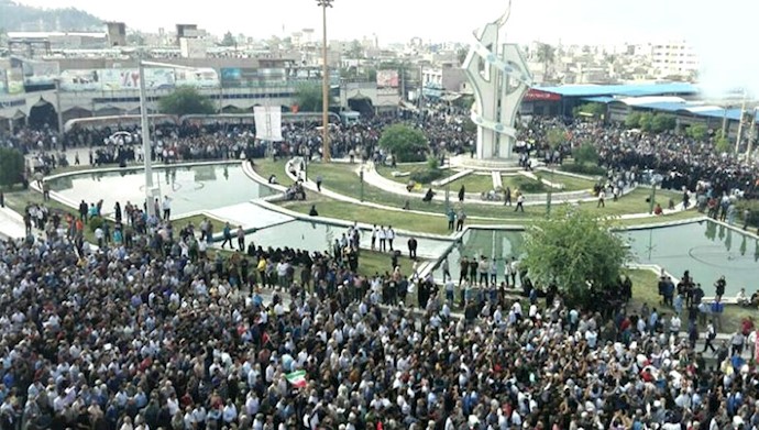 تجمع اعتراضی مردم کازرون نسبت به جدایی بخش‌هایی از کازرون