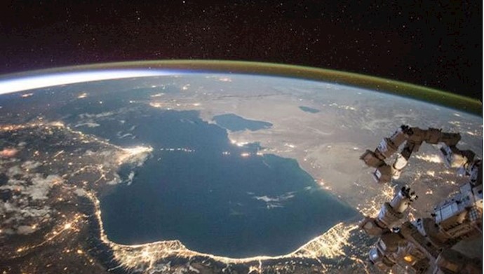 عکس ماهواره‌یی دریاچه خزر
