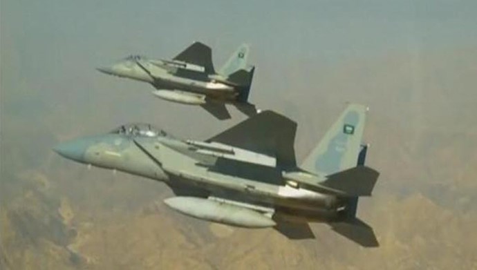 جنگنده های ائتلاف عربی