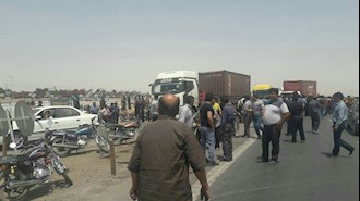 شیراز - سومین روز اعتصاب رانندگان کامیون