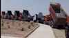 اعتصاب رانندگان کامیون در سمنان - ۶خرداد ۹۷