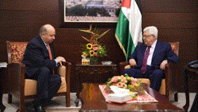 دیدار محمود عباس با وزیر فرهنگ اردن
