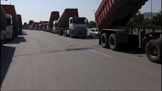 اراک.سومین روز اعتصاب رانندگان کامیون. سوم خرداد 97